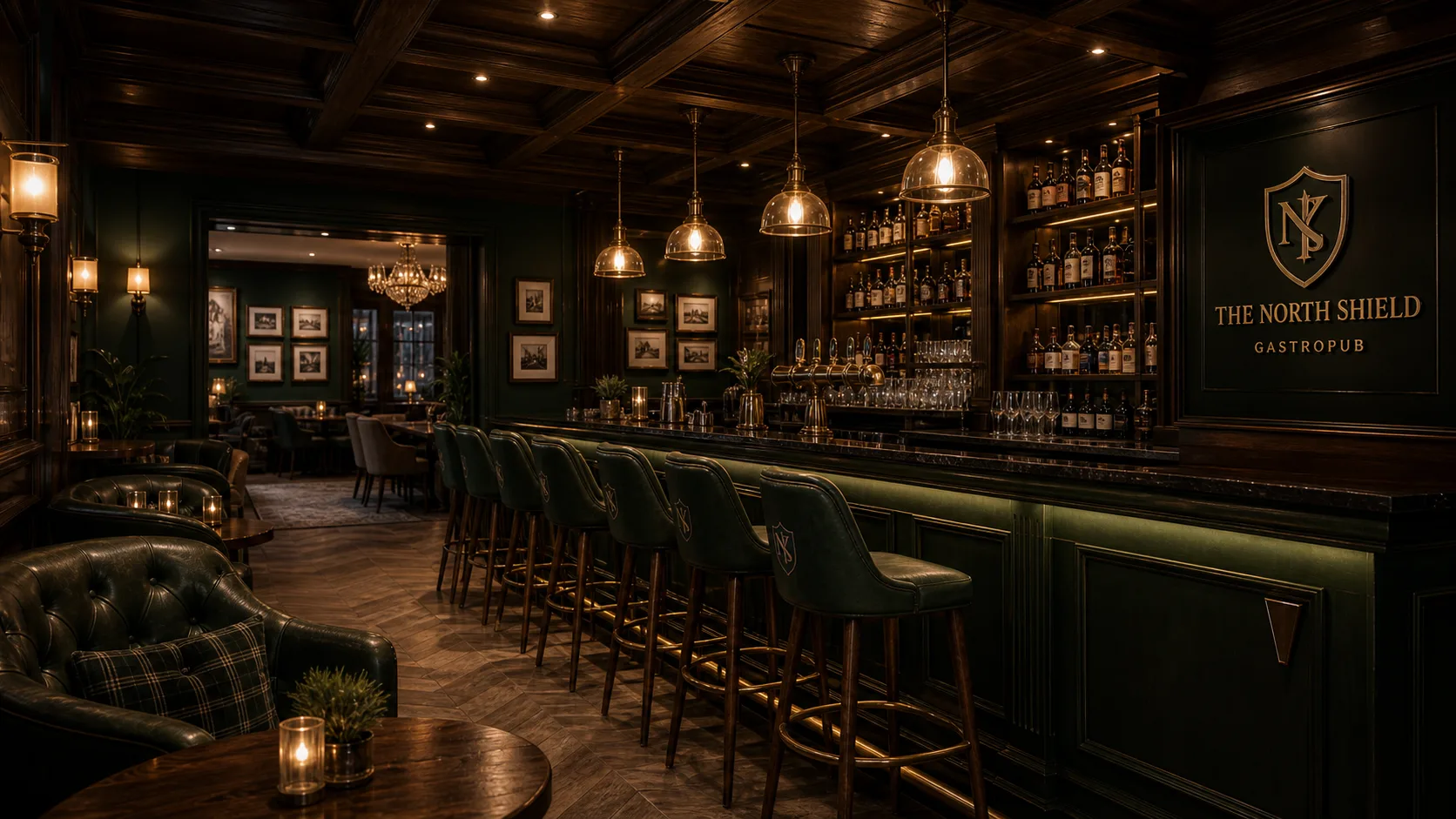 The North Shield gastropub sosyal alanı