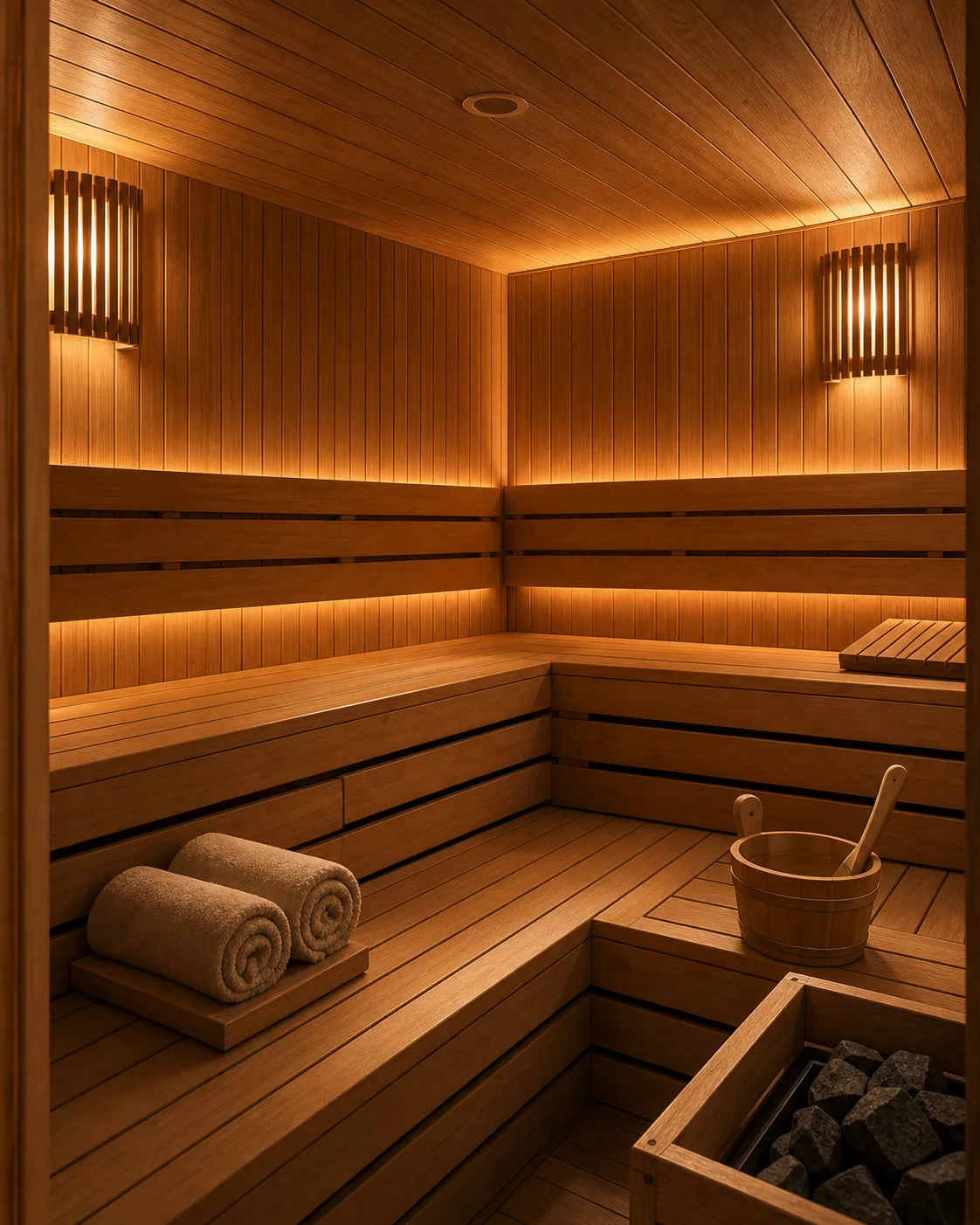 Perla Suit sauna alanı